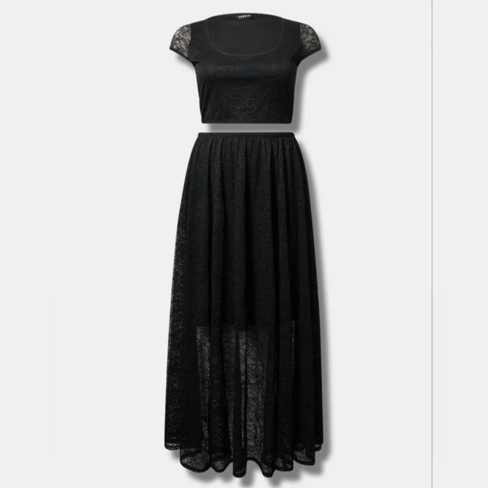 Torrid Lace Top And‎ Maxi Skirt Set